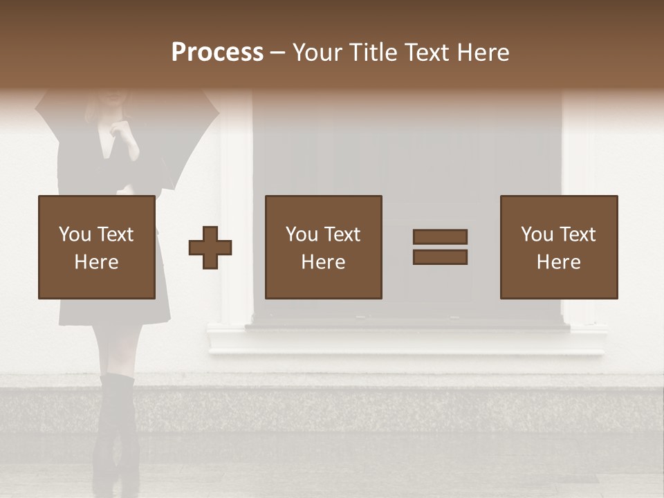 Color Caucasian Beautiful PowerPoint Template