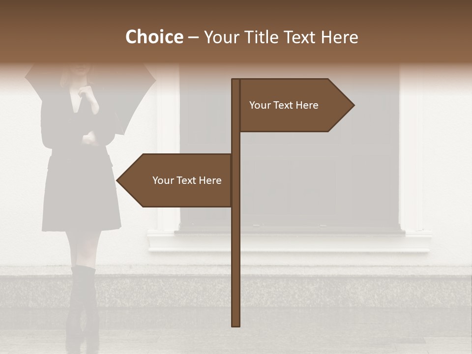 Color Caucasian Beautiful PowerPoint Template