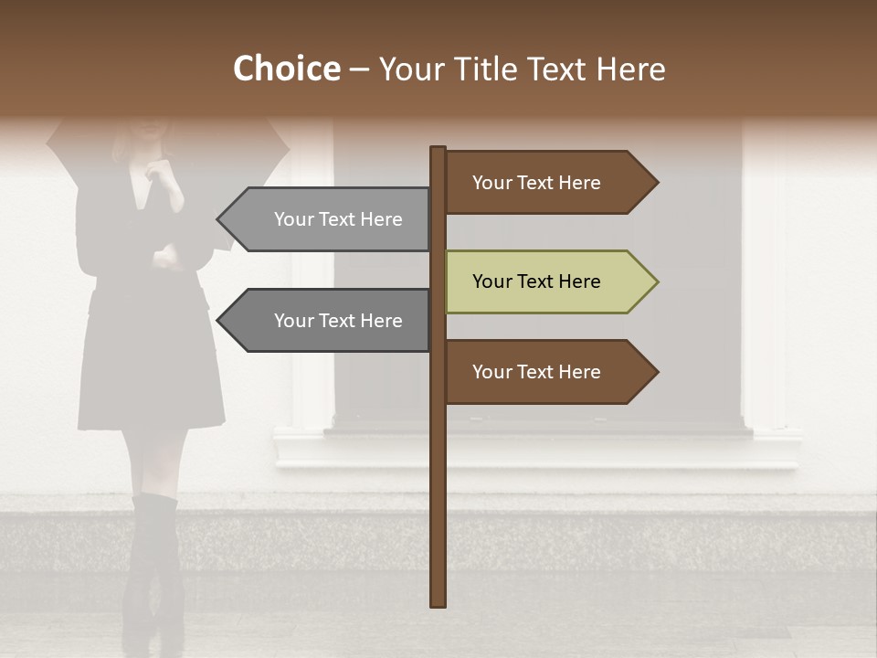 Color Caucasian Beautiful PowerPoint Template