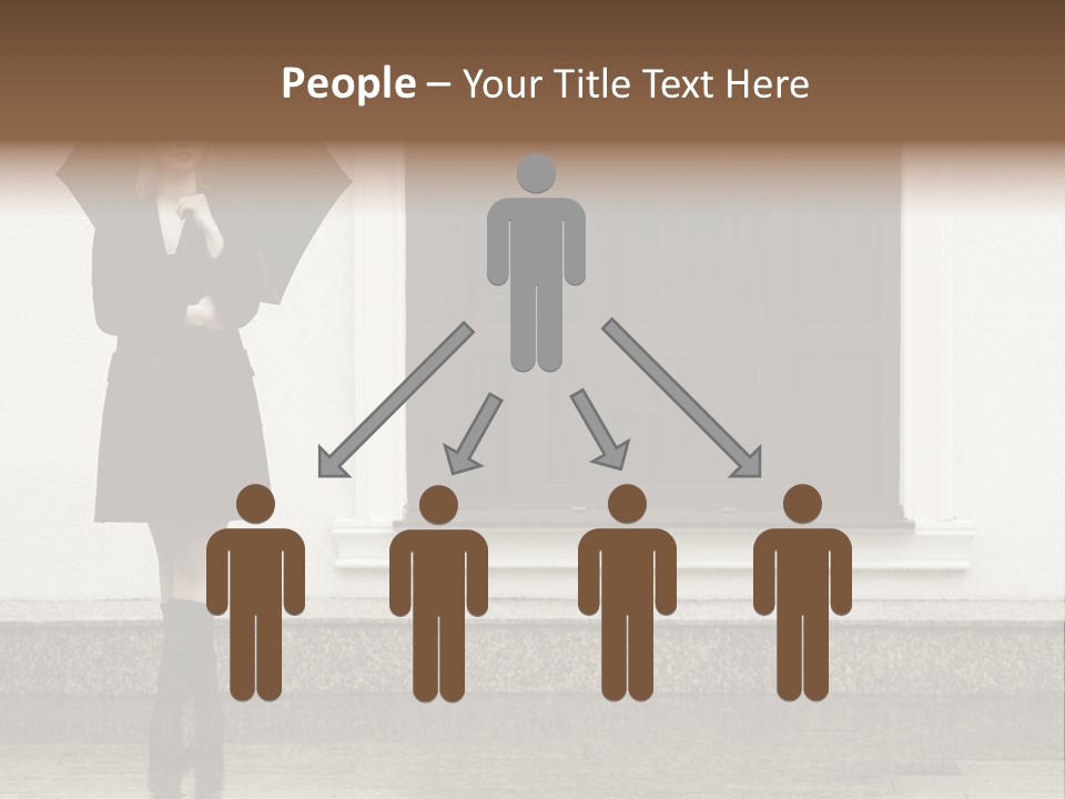 Color Caucasian Beautiful PowerPoint Template