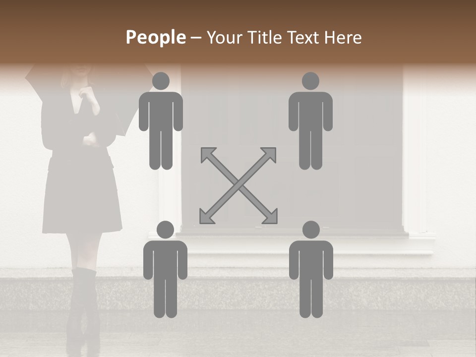 Color Caucasian Beautiful PowerPoint Template