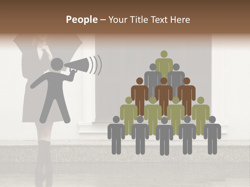 Color Caucasian Beautiful PowerPoint Template