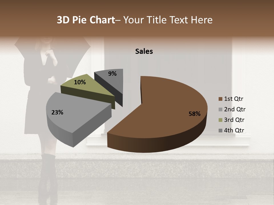 Color Caucasian Beautiful PowerPoint Template