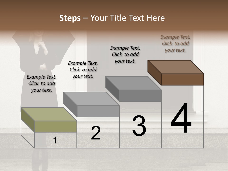 Color Caucasian Beautiful PowerPoint Template