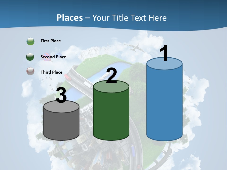 Transport Metro Clouds PowerPoint Template