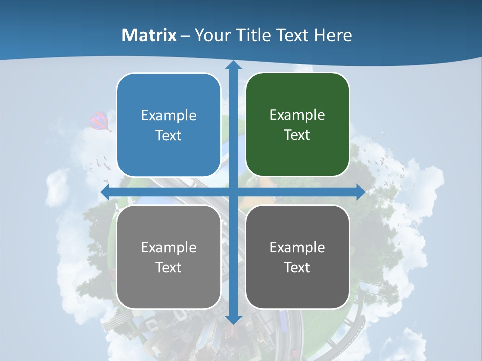 Transport Metro Clouds PowerPoint Template
