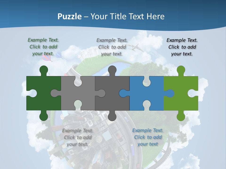 Transport Metro Clouds PowerPoint Template