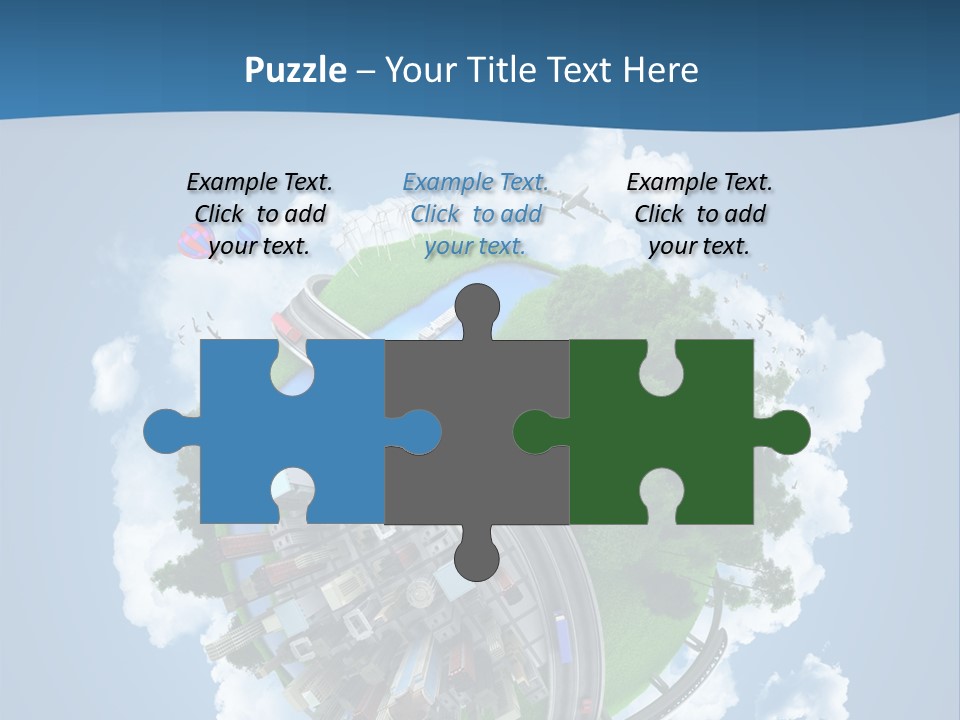 Transport Metro Clouds PowerPoint Template