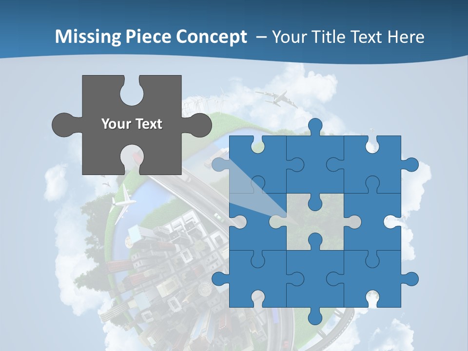 Transport Metro Clouds PowerPoint Template