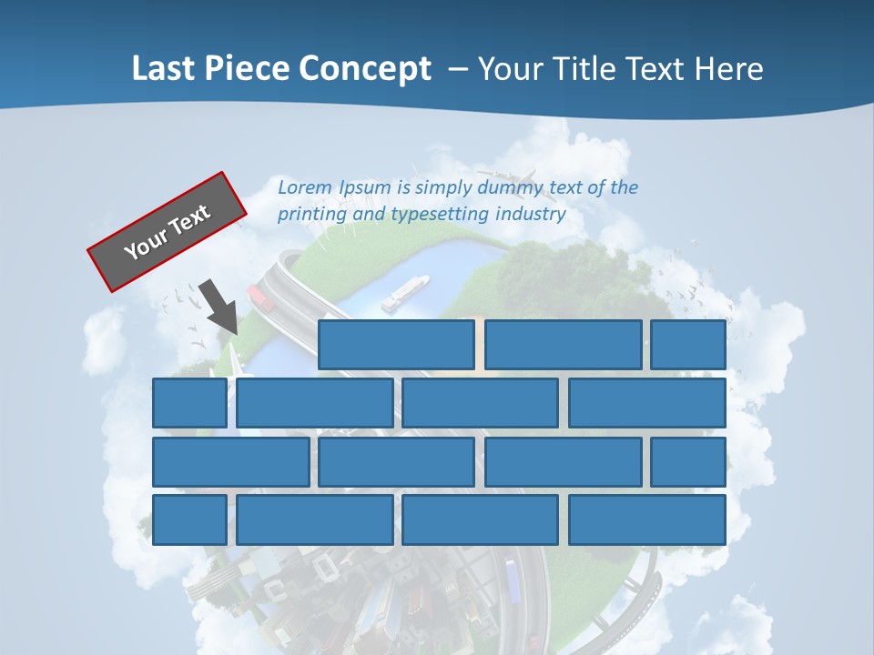 Transport Metro Clouds PowerPoint Template