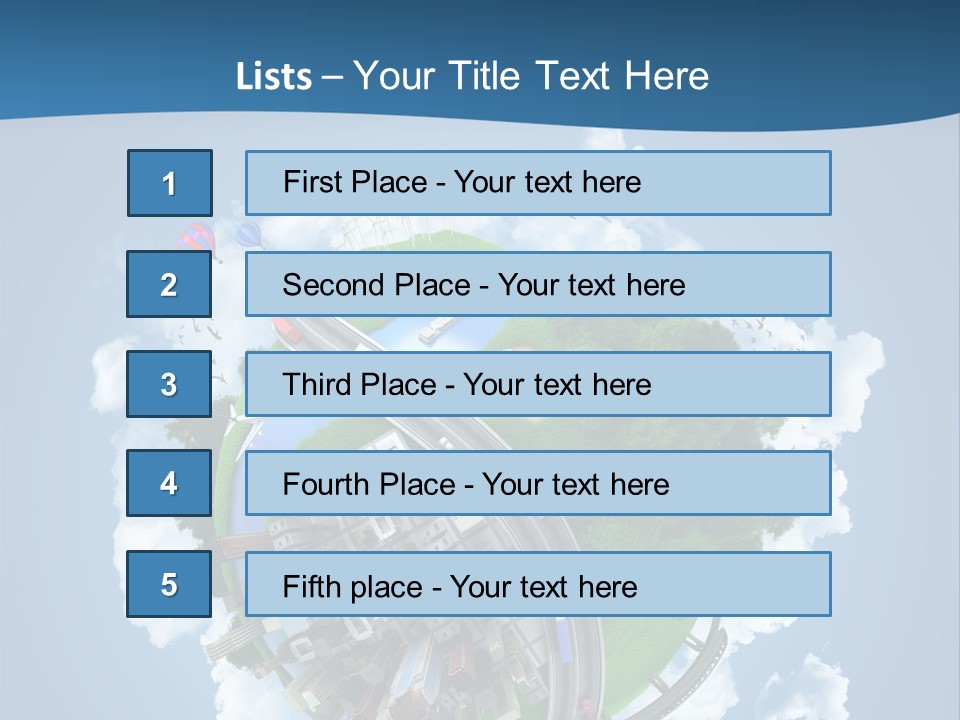 Transport Metro Clouds PowerPoint Template