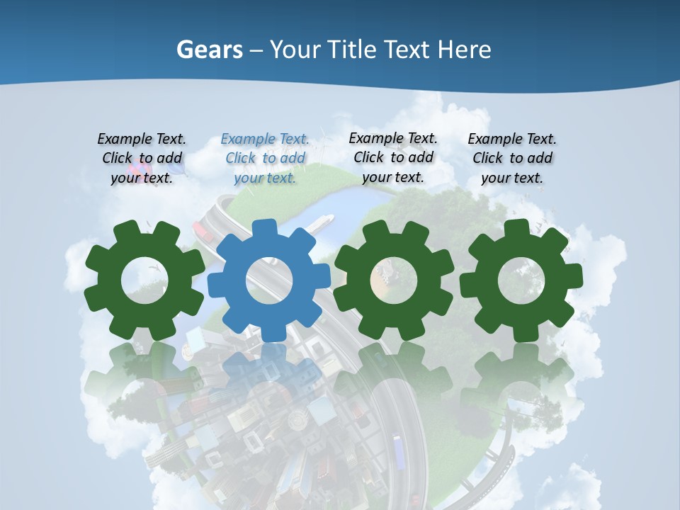 Transport Metro Clouds PowerPoint Template