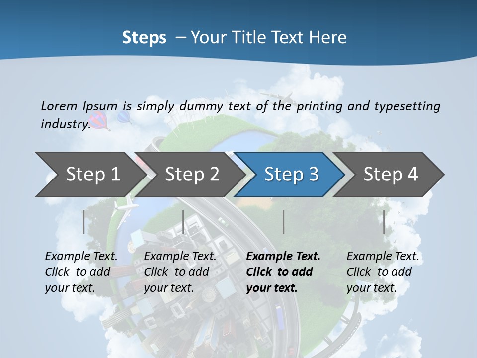 Transport Metro Clouds PowerPoint Template
