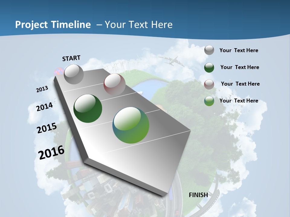Transport Metro Clouds PowerPoint Template