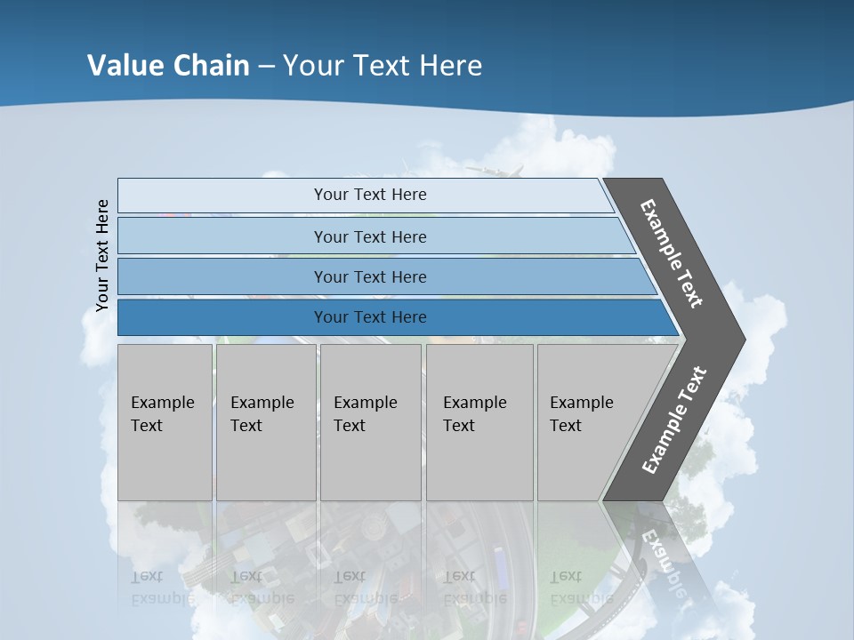 Transport Metro Clouds PowerPoint Template