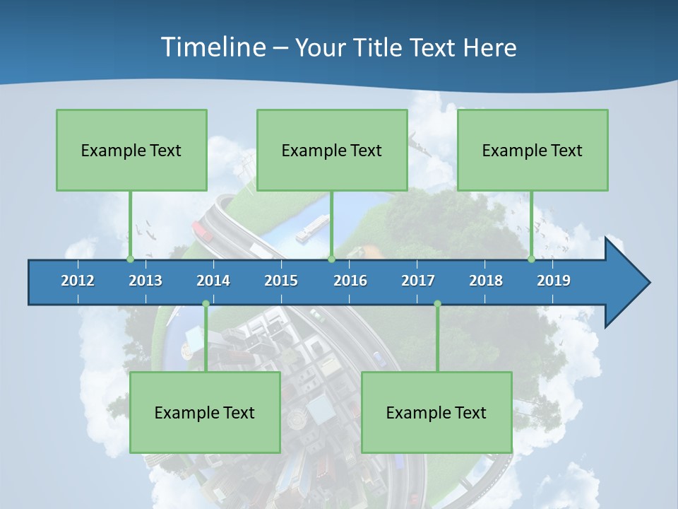 Transport Metro Clouds PowerPoint Template