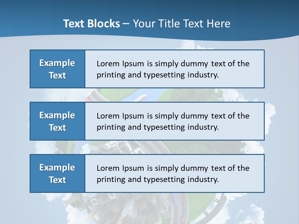 Transport Metro Clouds PowerPoint Template