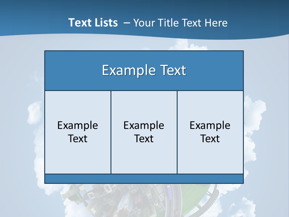 Transport Metro Clouds PowerPoint Template