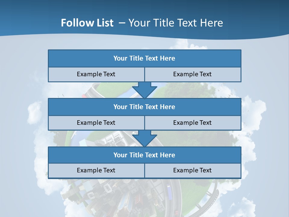 Transport Metro Clouds PowerPoint Template