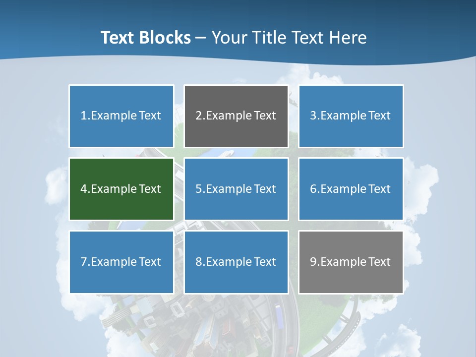 Transport Metro Clouds PowerPoint Template