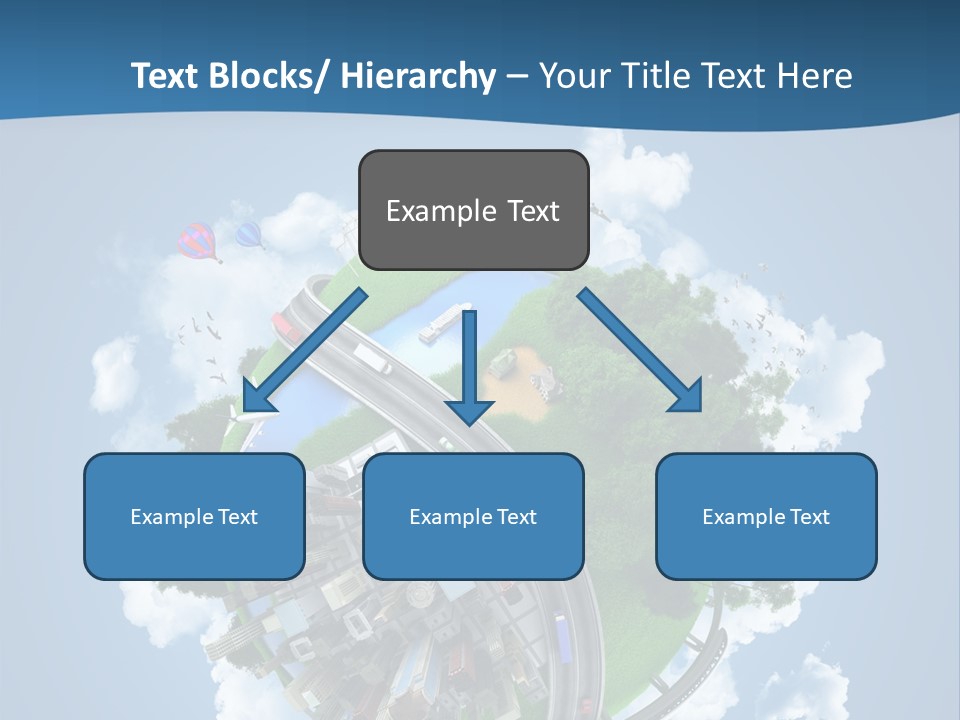 Transport Metro Clouds PowerPoint Template