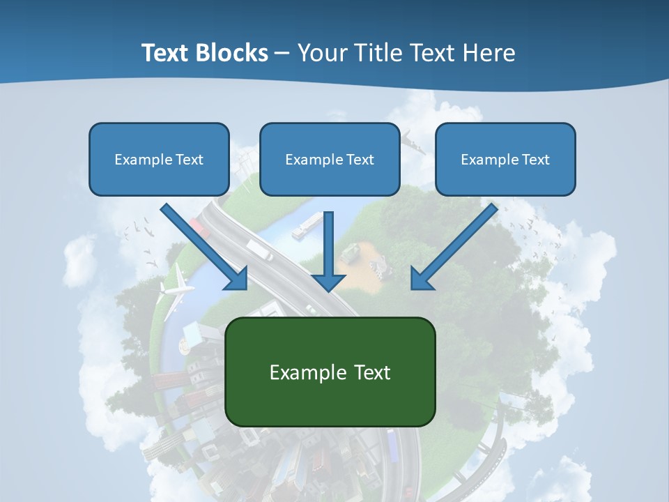 Transport Metro Clouds PowerPoint Template