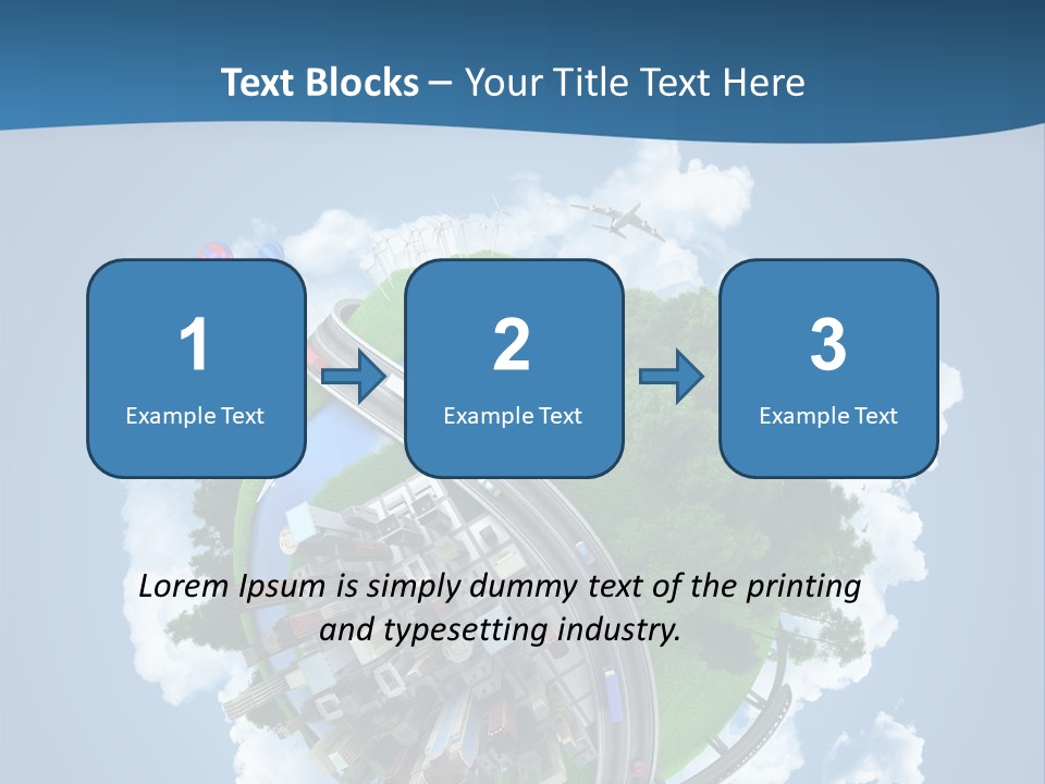Transport Metro Clouds PowerPoint Template
