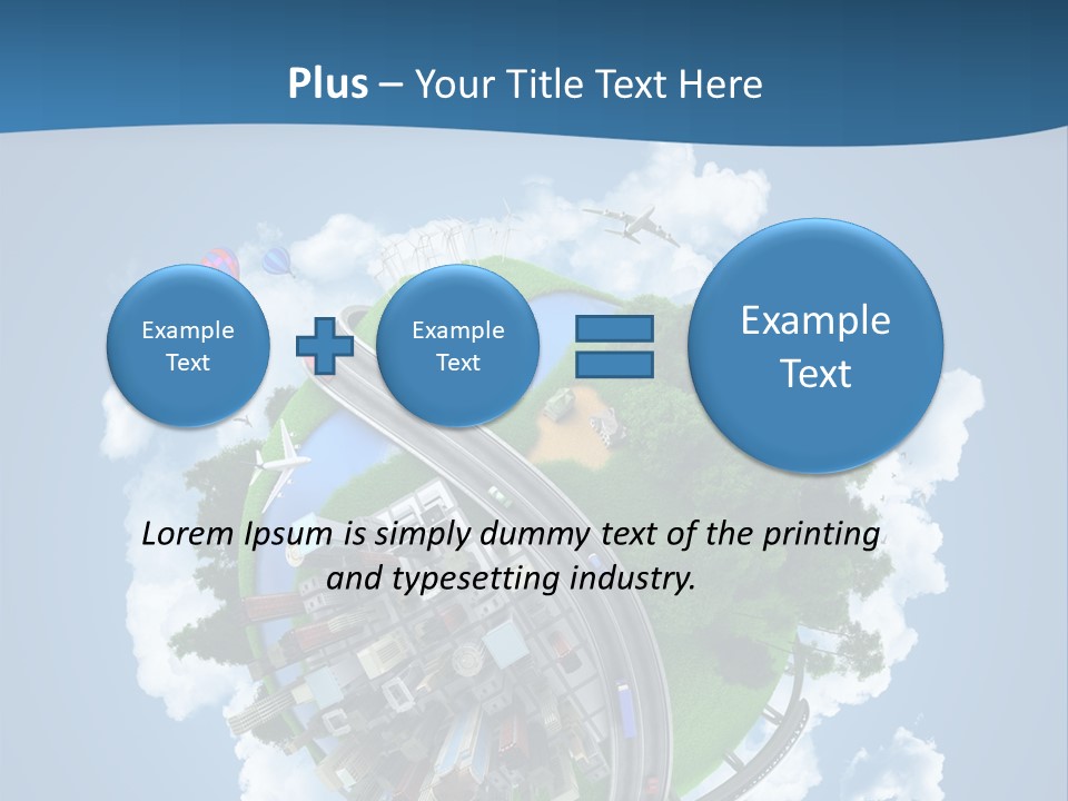 Transport Metro Clouds PowerPoint Template