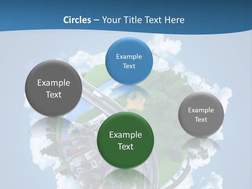 Transport Metro Clouds PowerPoint Template