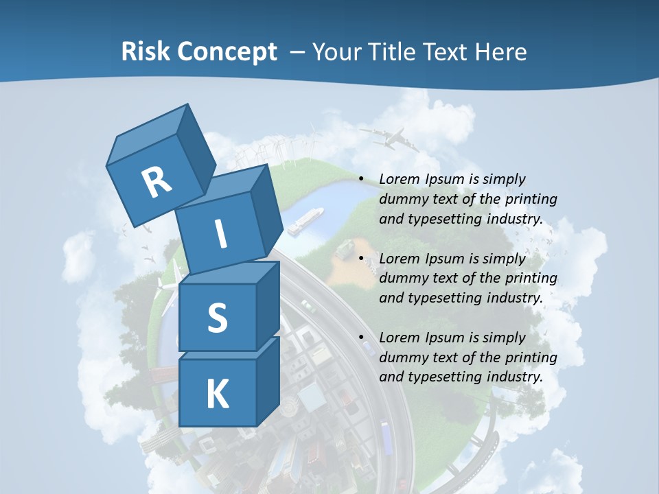Transport Metro Clouds PowerPoint Template