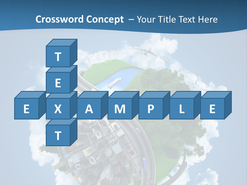 Transport Metro Clouds PowerPoint Template