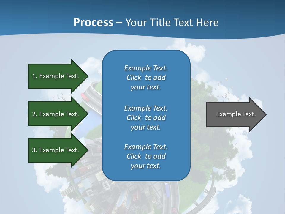 Transport Metro Clouds PowerPoint Template