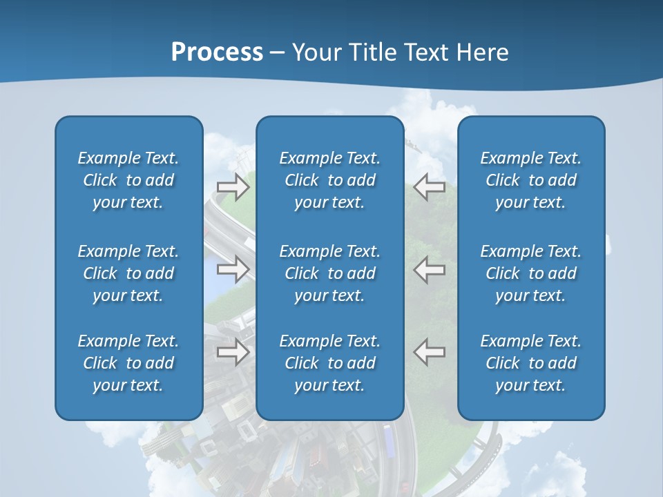 Transport Metro Clouds PowerPoint Template