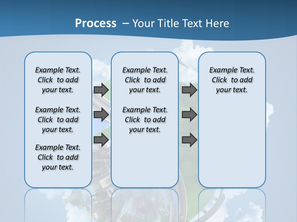 Transport Metro Clouds PowerPoint Template
