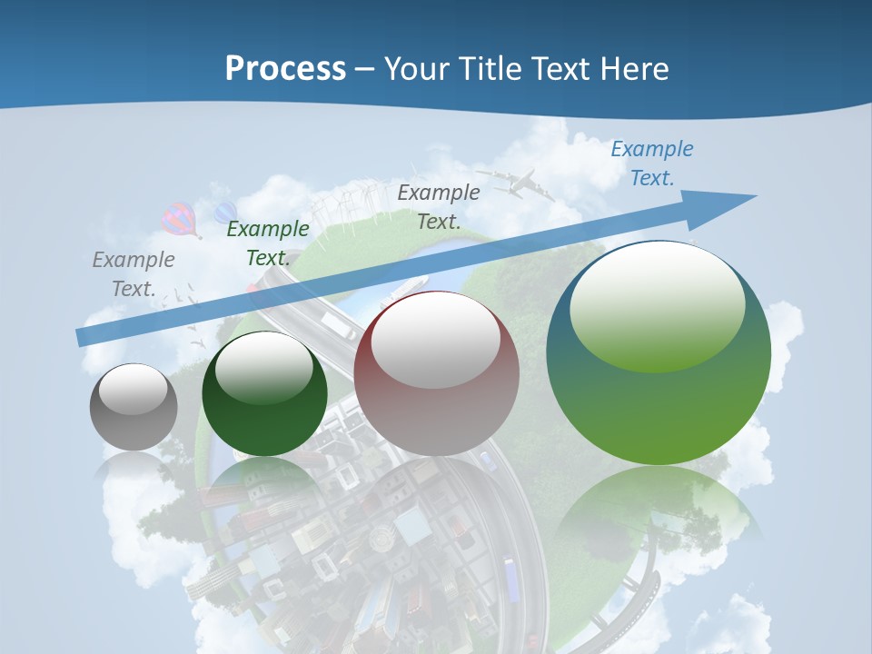 Transport Metro Clouds PowerPoint Template