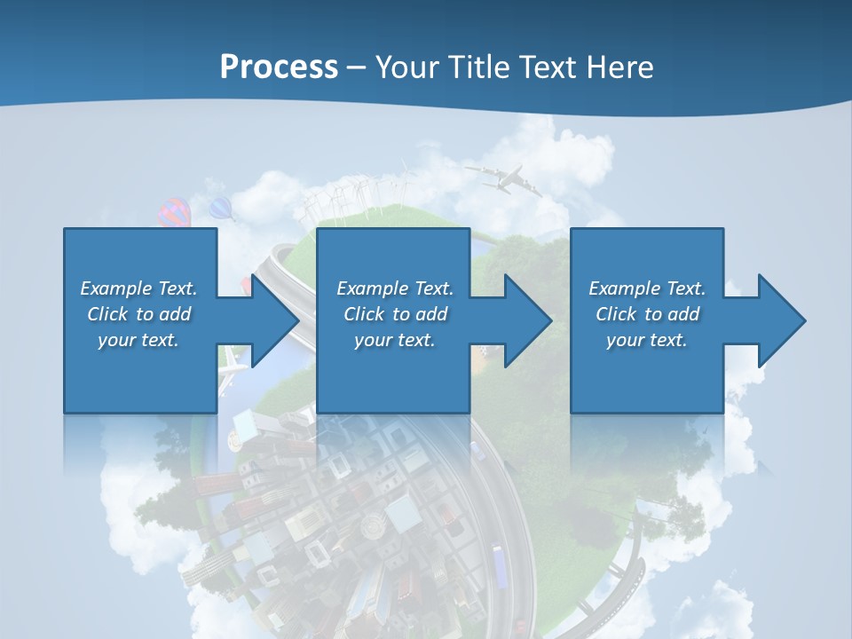 Transport Metro Clouds PowerPoint Template