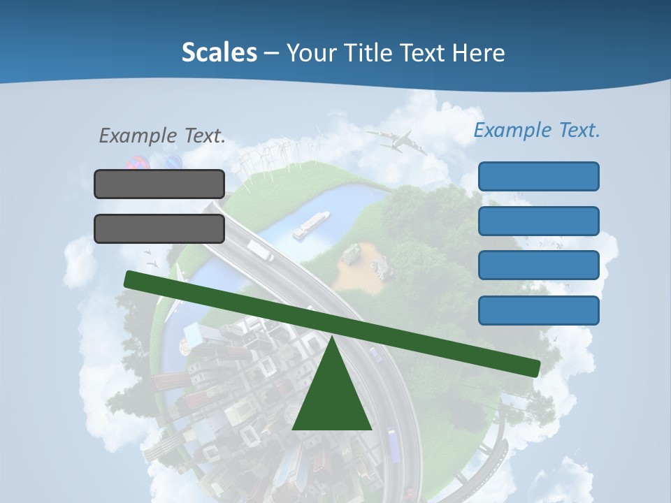 Transport Metro Clouds PowerPoint Template