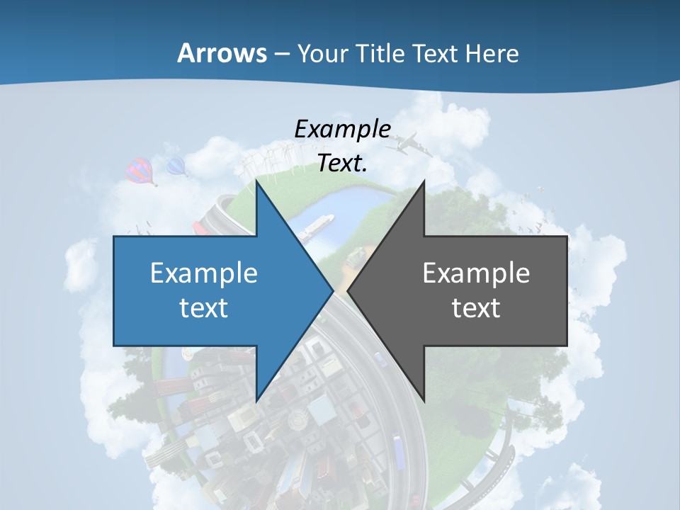 Transport Metro Clouds PowerPoint Template