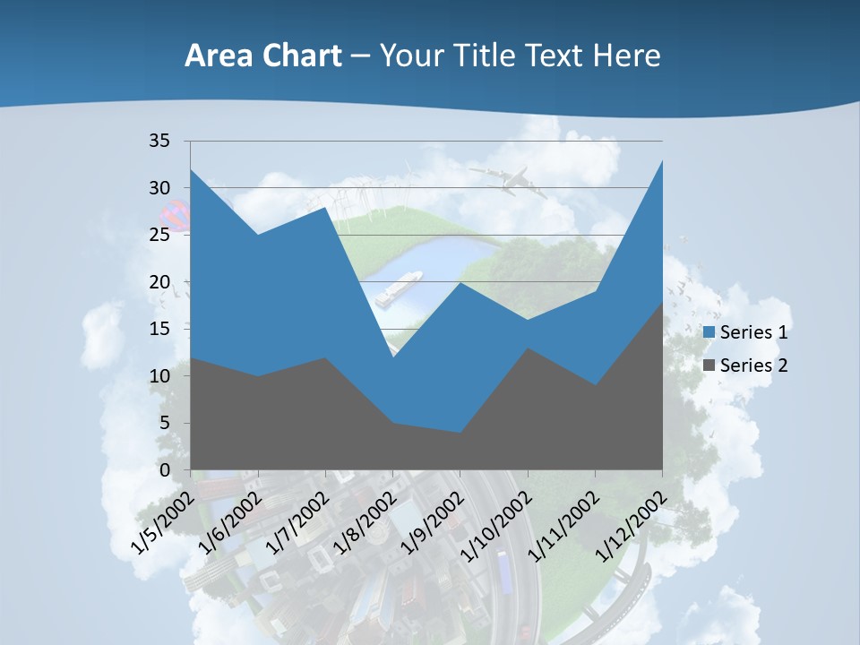 Transport Metro Clouds PowerPoint Template
