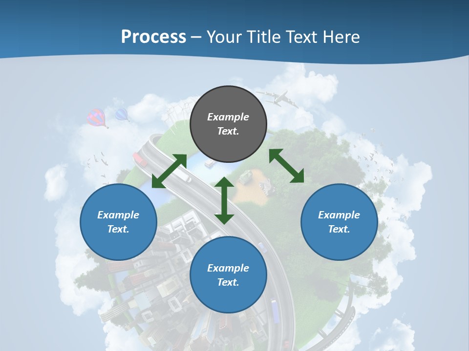 Transport Metro Clouds PowerPoint Template