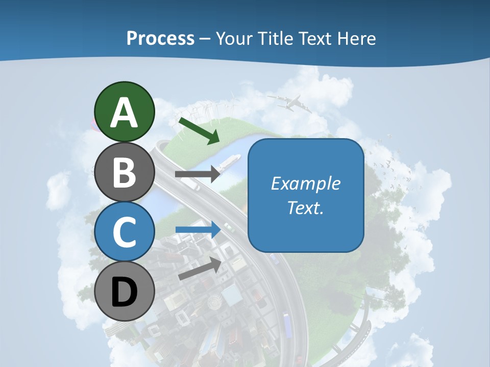 Transport Metro Clouds PowerPoint Template