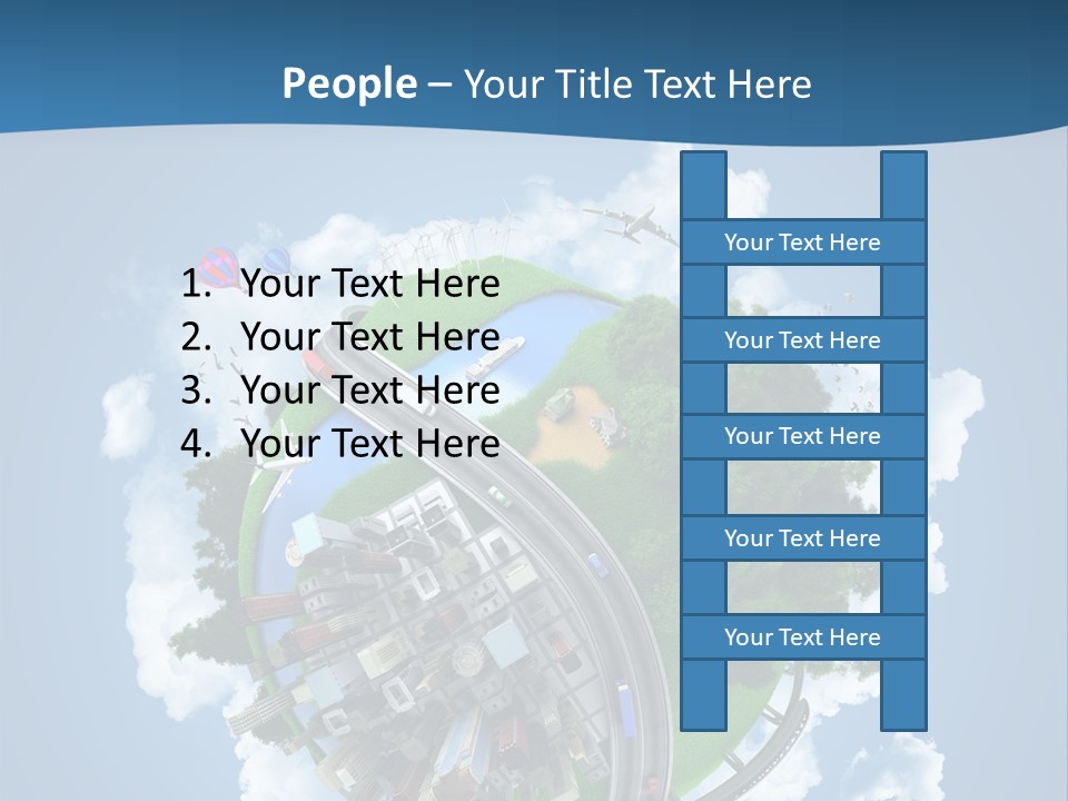 Transport Metro Clouds PowerPoint Template