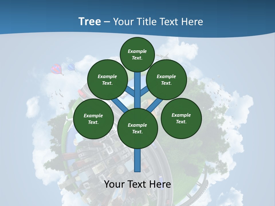 Transport Metro Clouds PowerPoint Template