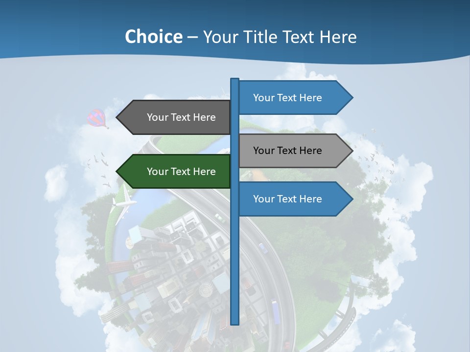 Transport Metro Clouds PowerPoint Template