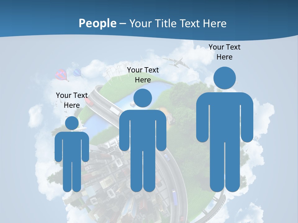 Transport Metro Clouds PowerPoint Template