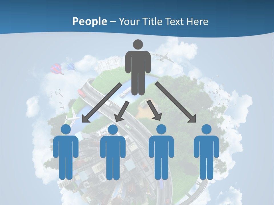 Transport Metro Clouds PowerPoint Template