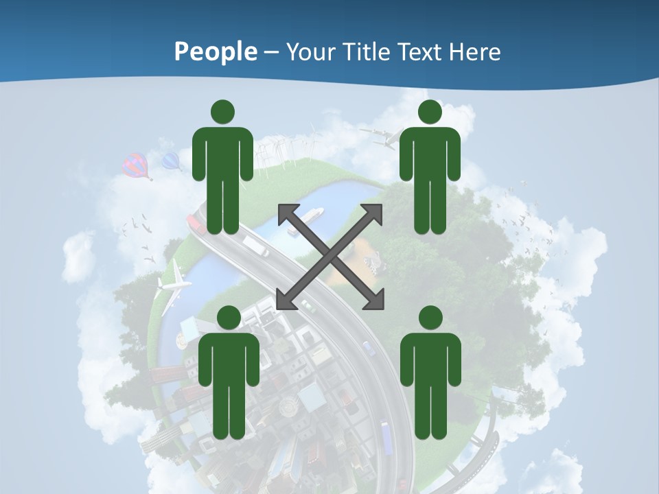 Transport Metro Clouds PowerPoint Template