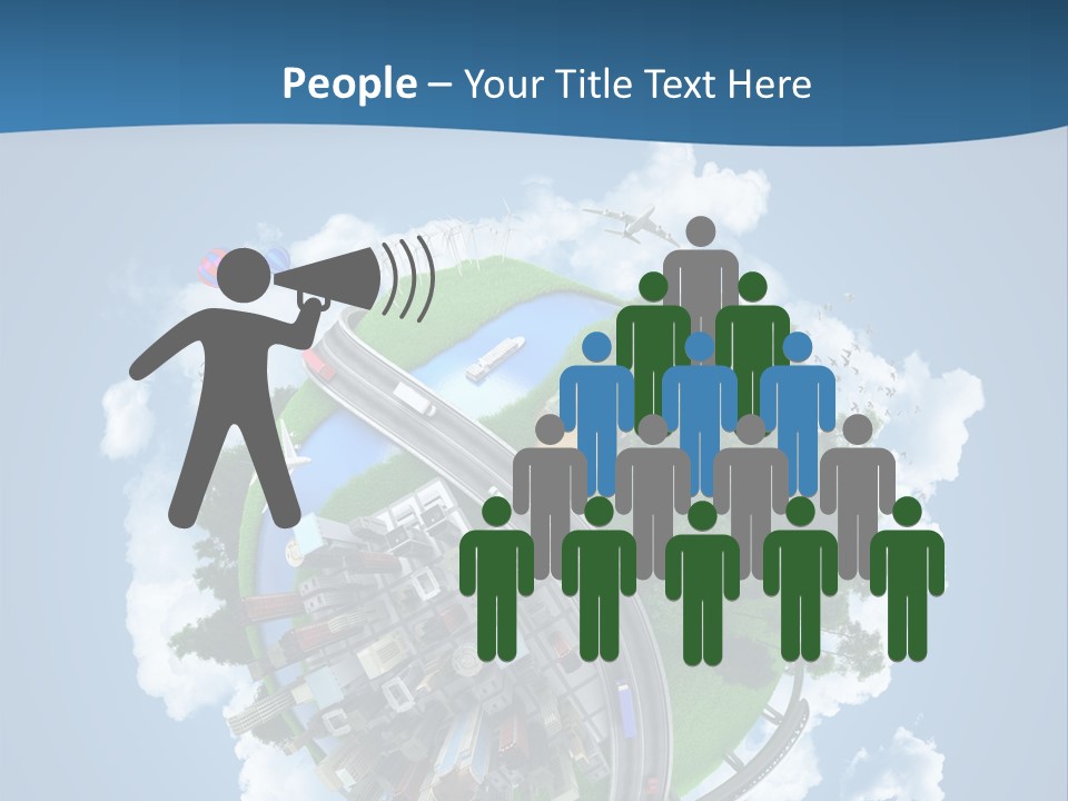 Transport Metro Clouds PowerPoint Template