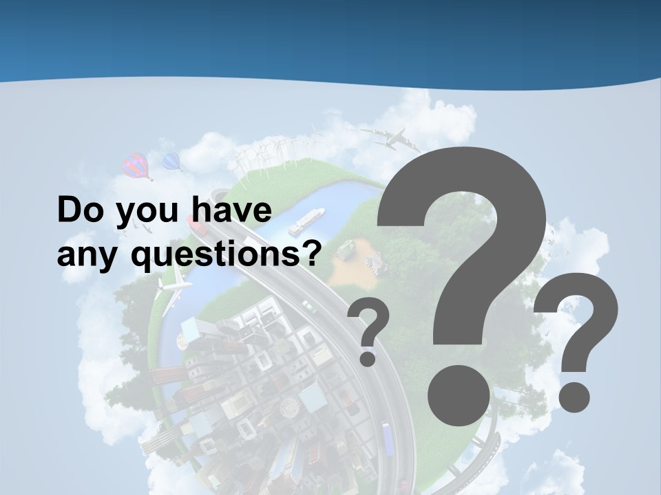 Transport Metro Clouds PowerPoint Template