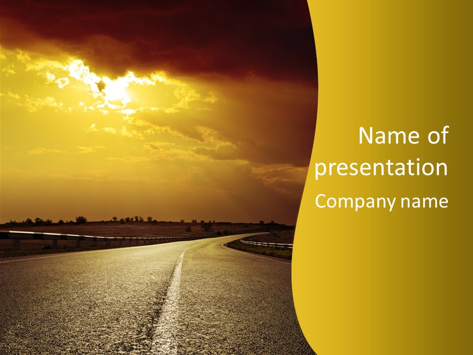 Leaf Female Yellow PowerPoint Template